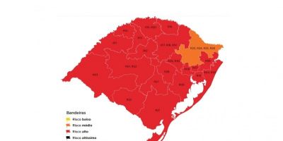 Região de Camaquã segue em bandeira vermelha na 37ª rodada do mapa do Distanciamento Controlado