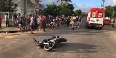 Acidente deixa motociclista ferido em Camaquã