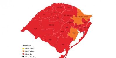 Camaquã volta para bandeira laranja no mapa definitivo do Distanciamento Controlado