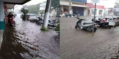 VÍDEO E FOTOS: chuva forte provoca alagamentos em Camaquã