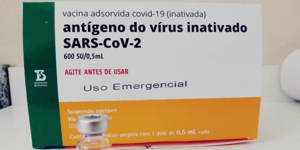 Secretaria da Saúde distribuiu 224,2 mil doses da vacina CoronaVac nesta segunda