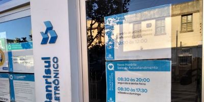 Banrisul de Camaquã tem novo horário na sala de autoatendimento