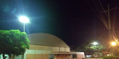 Nova iluminação é instalada no Ginásio Municipal de Esportes de Camaquã