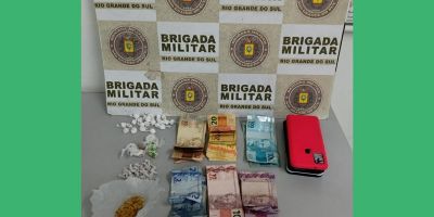 Brigada Militar prende homem por tráfico de drogas em São Lourenço do Sul 