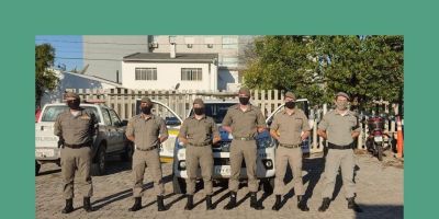 Brigada Militar de Camaquã recebe reforço de quatro policiais militares