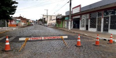 ATENÇÃO: trecho da Rua Luiza Maraninchi está interditado em Camaquã