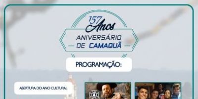 Mês de abril terá lives comemorativas aos 157 anos de Camaquã