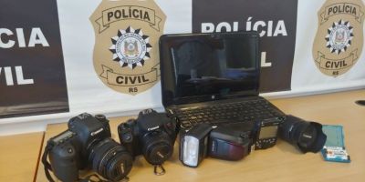 Equipamentos fotográficos furtados em Camaquã são recuperados