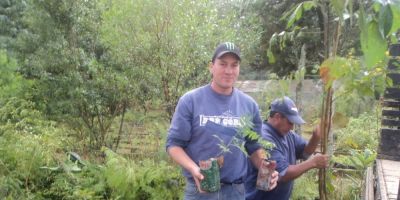 Barragem Maria Ulguim recebe o plantio de primeiras mudas