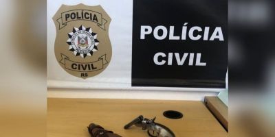 Ações da Polícia Civil resulta em prisão e apreensão de arma em Camaquã