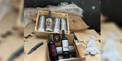 Receita Federal apreende meia tonelada de vinho argentino em Canoas