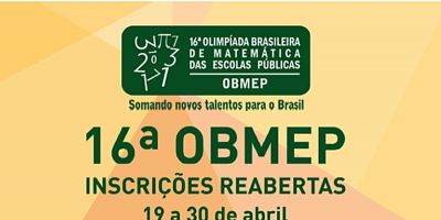 Escolas têm até hoje para se inscrever na Olimpíada de Matemática