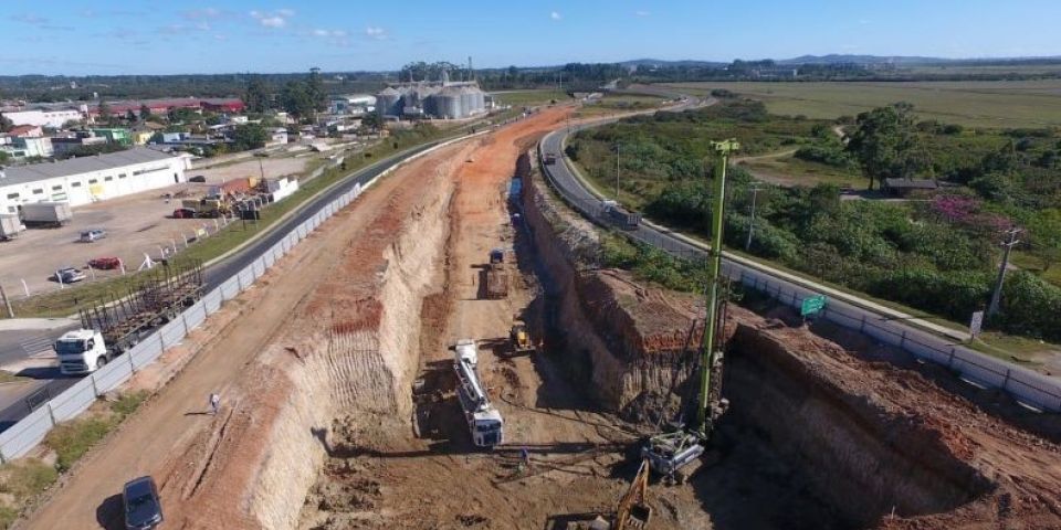 Obras de duplicação do contorno de Pelotas entram em sua fase final