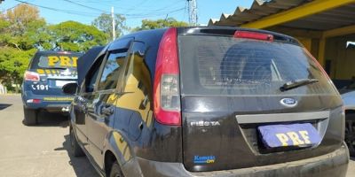 PRF prende criminoso com carro furtado em Eldorado do Sul