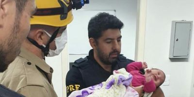 PRF salva bebê de 1 mês engasgada no Distrito Federal