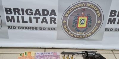 Homem é preso com drogas e arma em ação da Brigada Militar em Camaquã