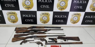 Homem suspeito de ameaça é preso com forte armamento em São Lourenço do Sul