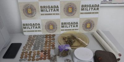 Após briga familiar, traficante é preso com grande quantidade de maconha em São Lourenço do Sul 