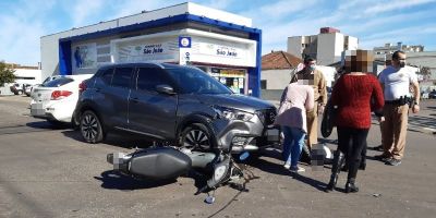 FOTOS E VÍDEO: motociclista fica ferida em acidente de trânsito em Camaquã