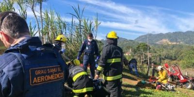 Agricultor fica gravemente ferido após sofrer acidente com trator tobata