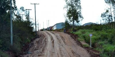 Começam as obras de calçamento da rua Boaventura Soares em Camaquã