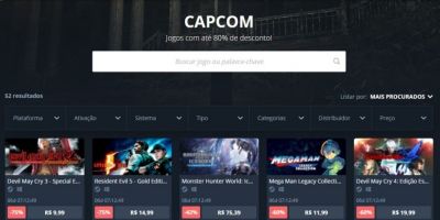 IMPERDÍVEL! Jogos da Capcom com até 80% de DESCONTO