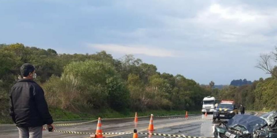 Colisão frontal resulta em morte na BR-392 em Caçapava do Sul 