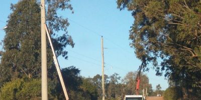 Interior de Cristal passa por obras de melhoria da rede elétrica