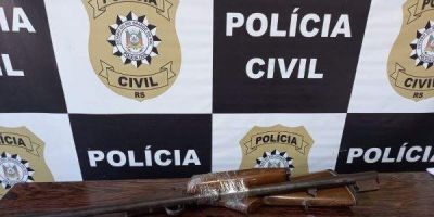 Homem é preso com armas e munição após ameaçar genro por conta de dívida em Cristal 