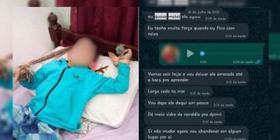 Padrasto afirma que fotografou enteado amarrado em cama para gerar provas contra companheira 