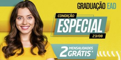 Nesta segunda (23), tem condição especial na Graduação EAD da Uniasselvi Polo Camaquã 