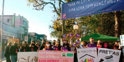 Camaquã celebra encerramento do Agosto Lilás na praça Donário Lopes