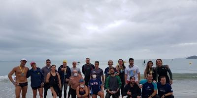 Nadadores do Grupo Tchê Travessias conquistam bons resultados em maratona aquática no litoral de Santa Catarina