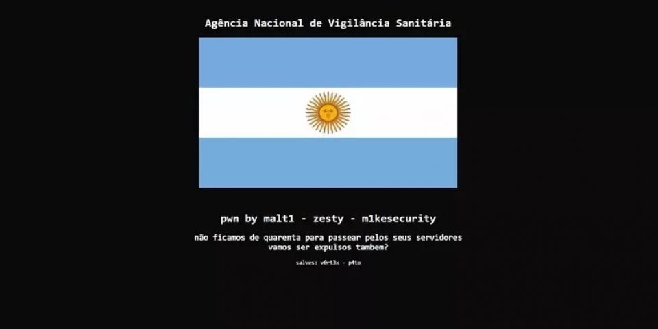 Site da Anvisa é atacado por hackers