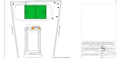 Quadra de “Futebol 7” será construída ao lado do Ginásio Municipal de Camaquã