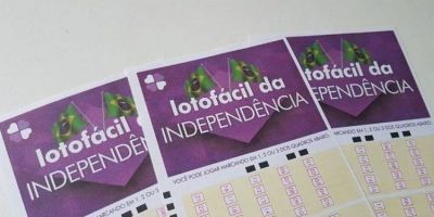 Veja as dezenas sorteadas da Lotofácil da Independência