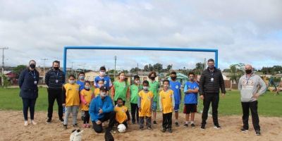 Projeto Esporte nos Bairros inicia no bairro Ouro Verde em Camaquã