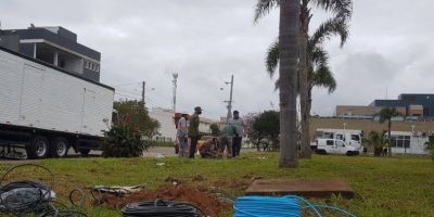 Iluminação na Praça da Legalidade será restabelecida nos próximos dias em Camaquã