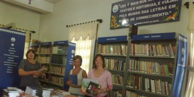 Dom Feliciano - biblioteca é contemplada com mais de 400 livros novos