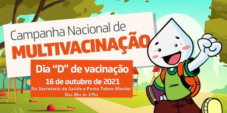 Sábado é dia “D” de multivacinação para crianças e adolescentes em Camaquã 