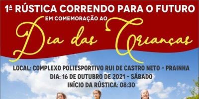 1ª Rústica Correndo para o Futuro ocorre amanhã (16) em comemoração ao Dia das Crianças em Camaquã