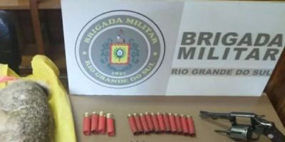 Adolescente é apreendido por porte ilegal de arma de fogo e crime ambiental em Encruzilhada do Sul