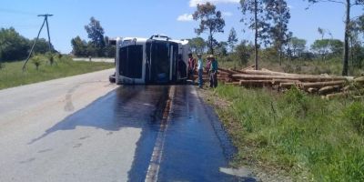 Motorista fica ferido em acidente na ERS-350 em Chuvisca