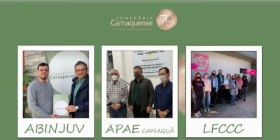 Campanha Beneficente faz parte das atividades dos 70 anos da Funerária Camaquense