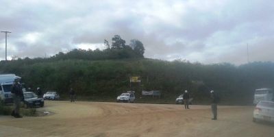 Policiais da Brigada Militar da região realizam operação em Cerro Grande do Sul