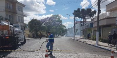 Mais um trecho começa a receber obras de asfalto no centro de Camaquã