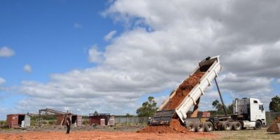 Começam as obras de construção do primeiro pavilhão do novo campus da Furg em São Lourenço do Sul