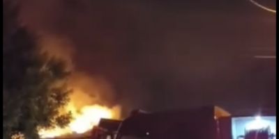 Residência é consumida pelo fogo em Camaquã