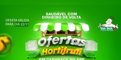 Confira as ofertas do Super São José com cashback no app para esta segunda