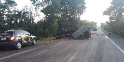 Colisão frontal tira a vida de uma pessoa na BR-290 